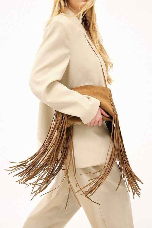 Suede Fringes Handbag