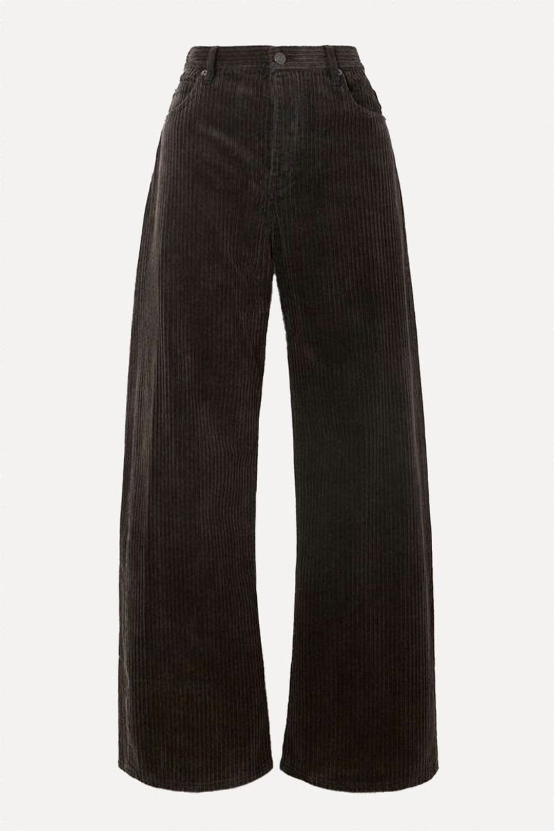 Cotton-Blend Corduroy Wide-Leg Pants from Frame