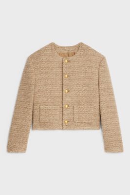 “Chasseur” Jacket In Knitted Natté from Celine