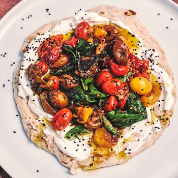 Roasted Tomatoes & Labneh