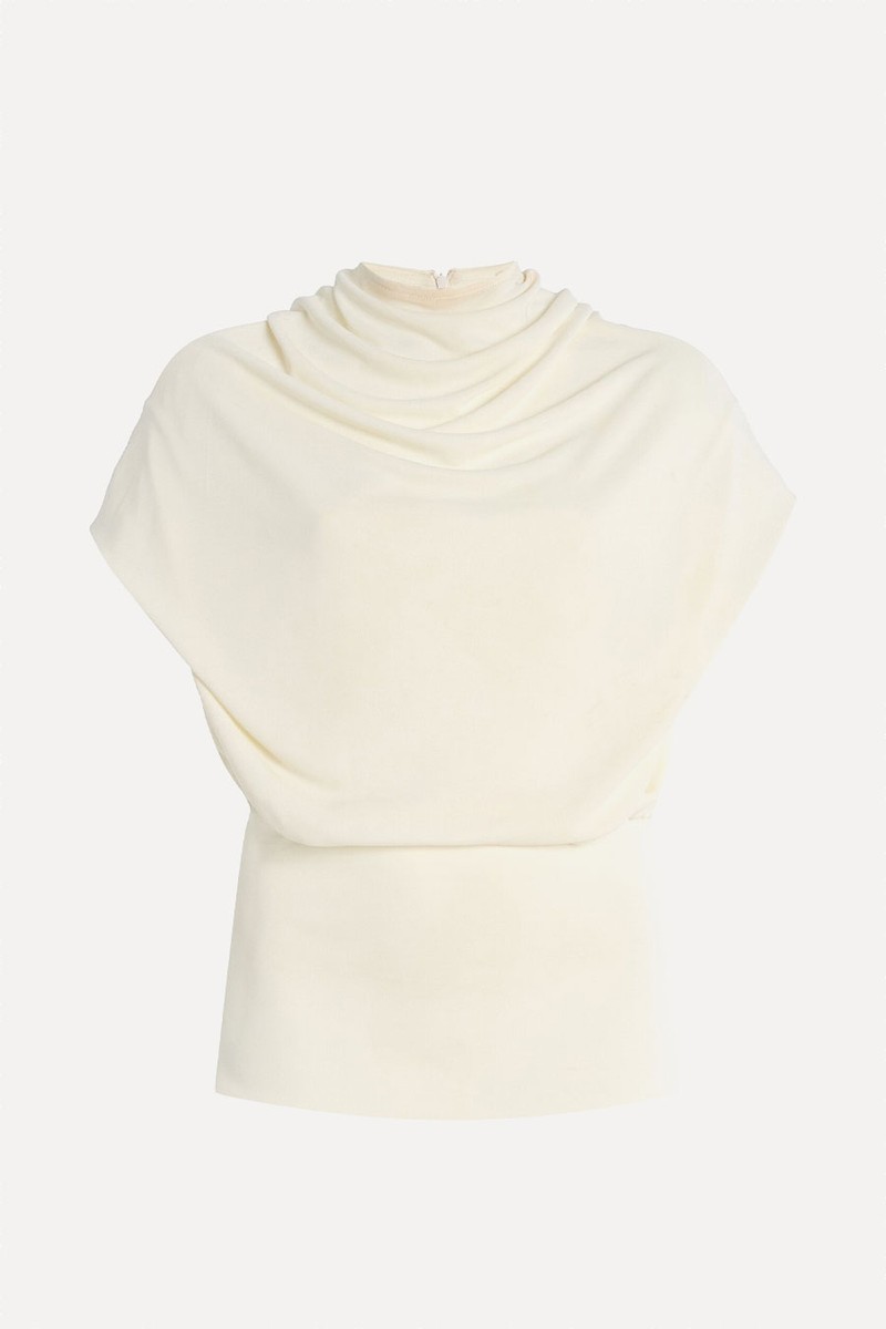 Jocelyn Draped Jersey Top from Kallmeyer