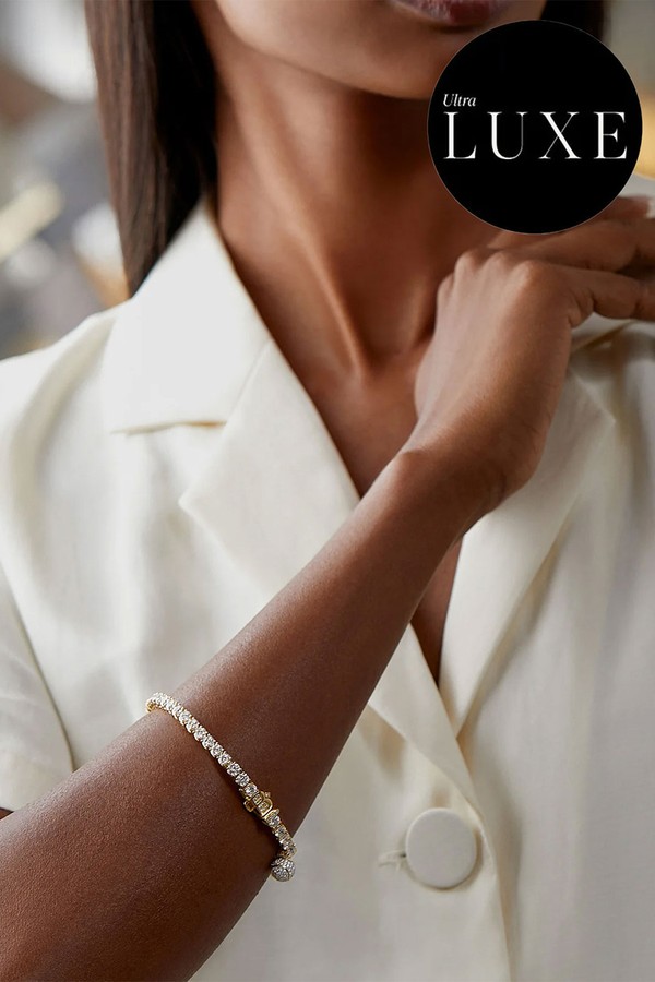 Classic Yellow Gold Diamond Tennis Bracelet from Boodles