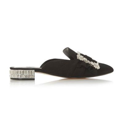 Bejewelled Buckled Slip-On Mule from Charing