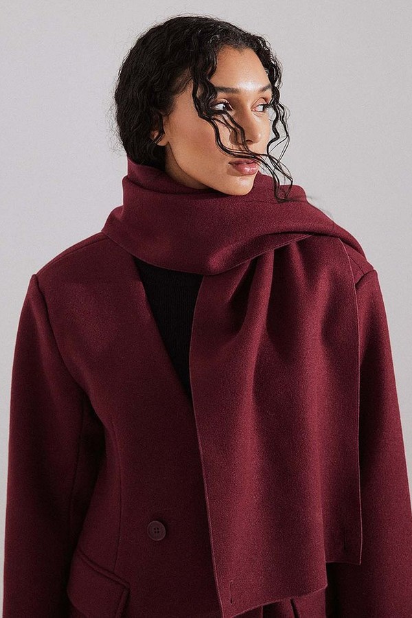 Scarf Detail Coat