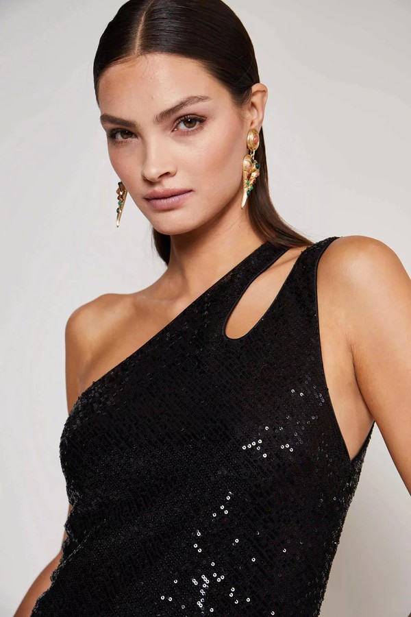 Avena Sequin Maxi Dress