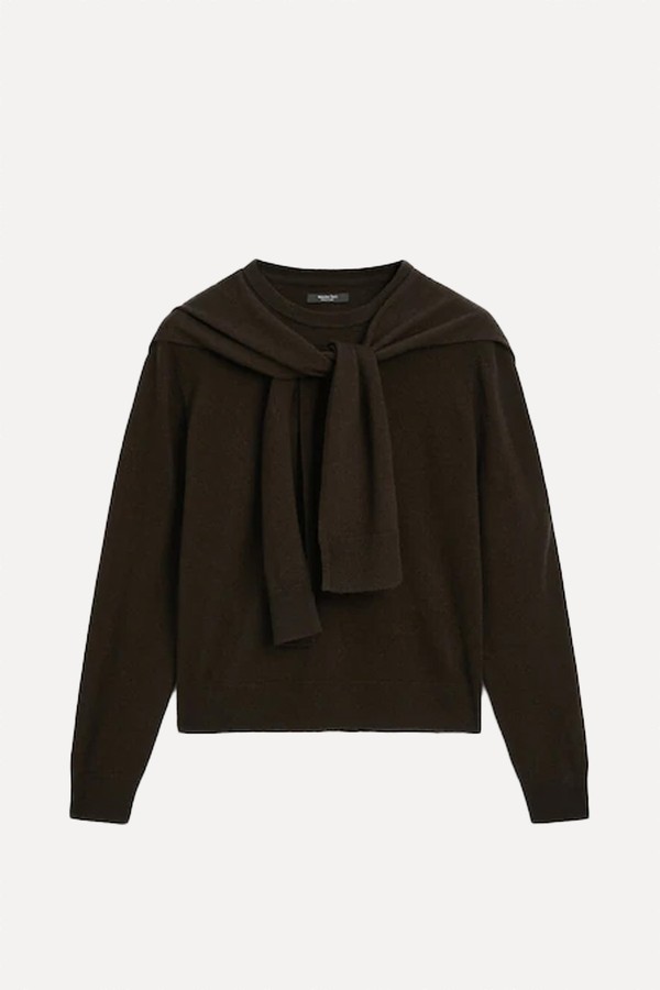 Wool Blend Knit Double Sweater