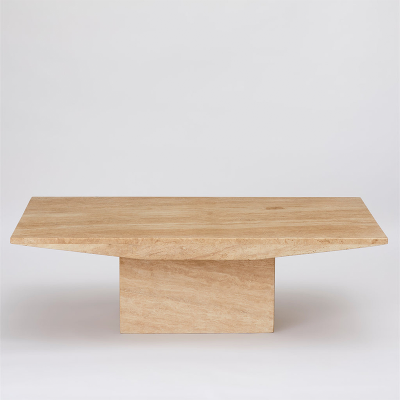 Vintage 1970s Travertine Octagonal Dining Table from Anna Unwin