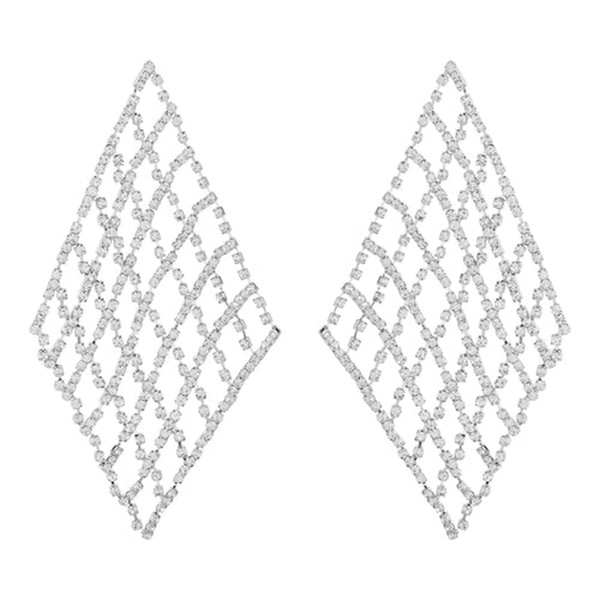 Statement Diamond Cupchain Earrings