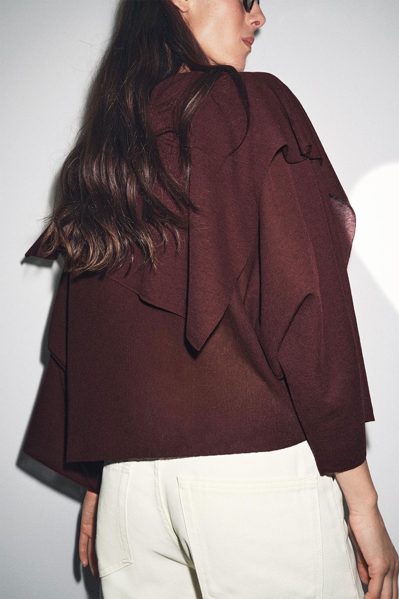 Plain Knit Layered Top