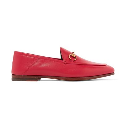 Brixton Horsebit Leather Loafers from Gucci