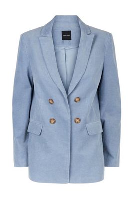 Blue Double Breasted Corduroy Blazer from New Look