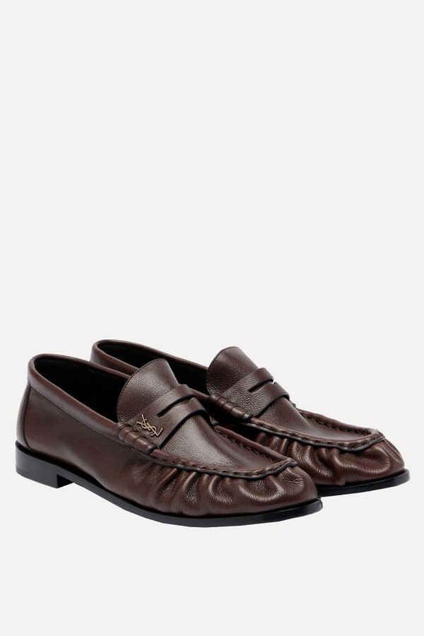 Le Loafer Leather Penny Loafers from Saint Laurent