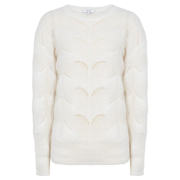 Mohair Blend Patterned Jumper