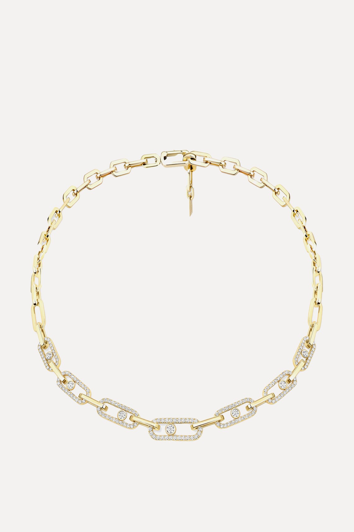 Move Link Pavé Necklace