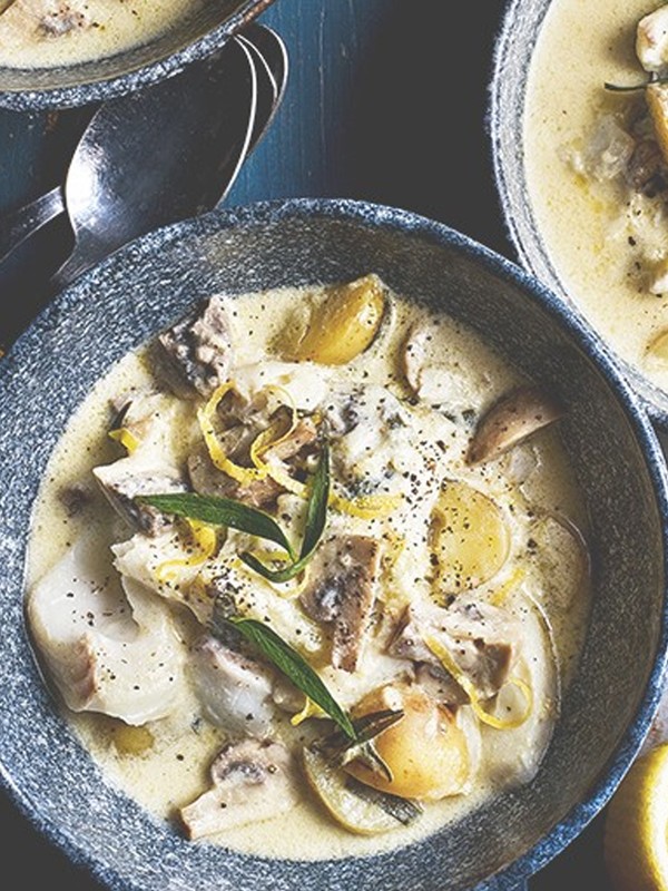 Haddock, Mushroom & Tarragon Chowder