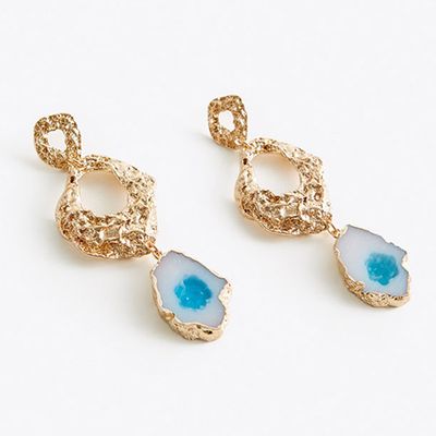 Turquoise Earrings from Uterque
