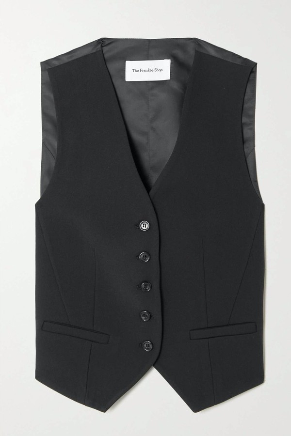 Gelso Grain De Poudre and Satin Vest from Frankie Shop
