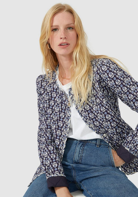Floral Motif Print Quilted Jacket from Mantaray