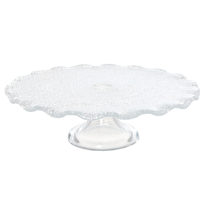 Silver Glass Cake Stand 