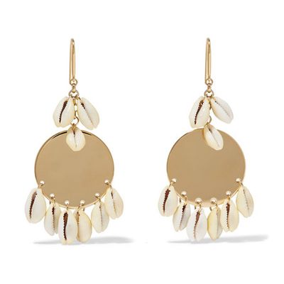 Gold-Tone & Shell Earrings from Isabel Marant