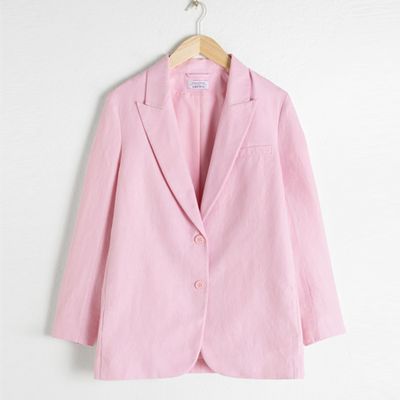 Oversized Linen Blend Blazer from & Other Stories