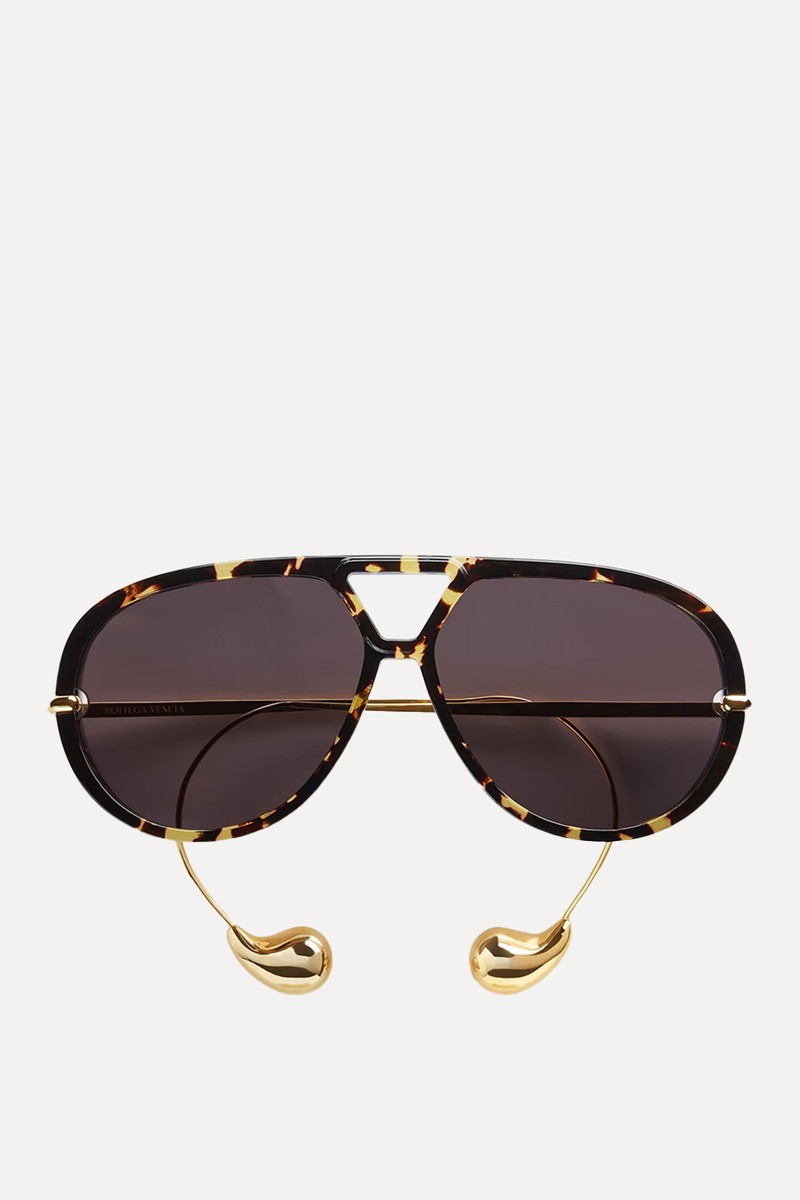 Drop Aviator Sunglasses from Bottega Veneta