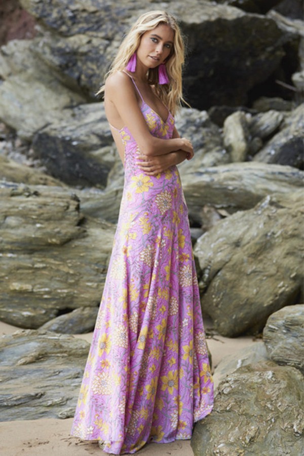 The Positano Dress- Floral Rose