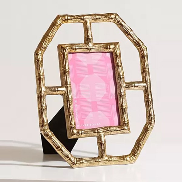 Bamboo Gold Photo Frame 6x4