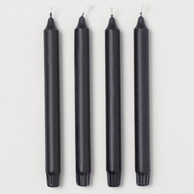 Black Candle Set of 4 from H&M