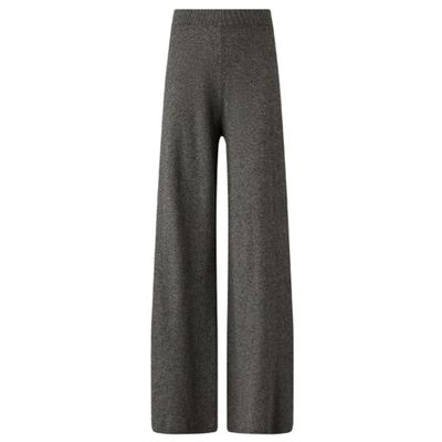 Wool Cashmere Knit Trousers