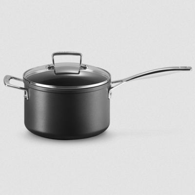 Toughened Non-Stick Saucepan with Glass Lid & Helper Handle