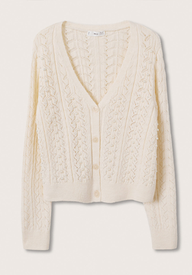 Faux-Pearl Cardigan from Mango
