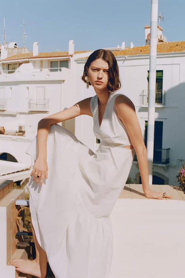 Knot Dress With Openings from Mango