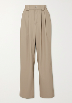 Pleated Shell Wide-Leg Pants from Rains