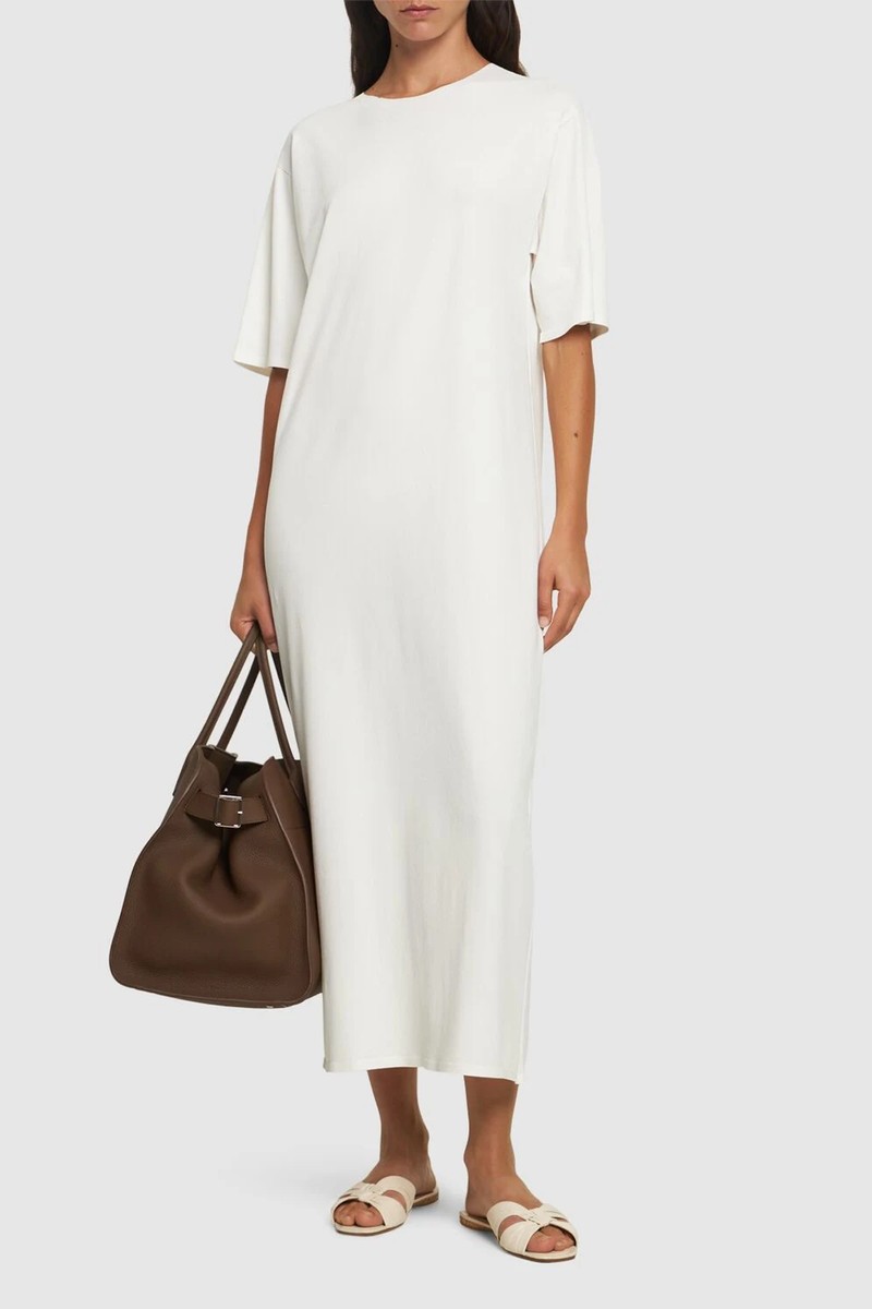 Gitu Short Sleeved Jersey Long Dress, £1,470 | The Row 