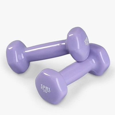 0.9kg/2lbs Vinyl Dumbbells from SPRI