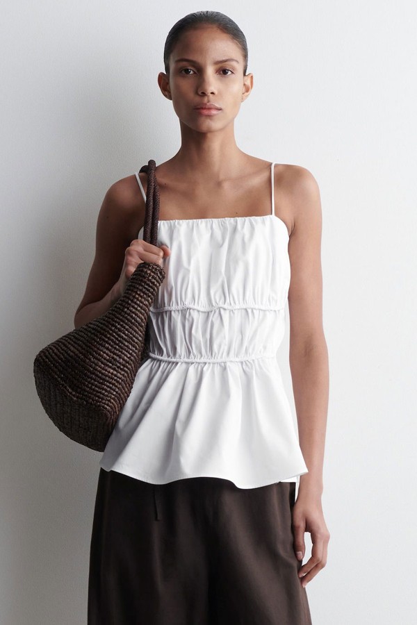 Gathered Cotton Top
