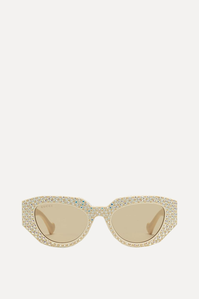 Geometric-Frame Sunglasses from Gucci