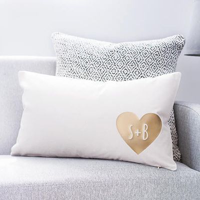 Personalised Couples Heart Cushion from CloudsandCurrents
