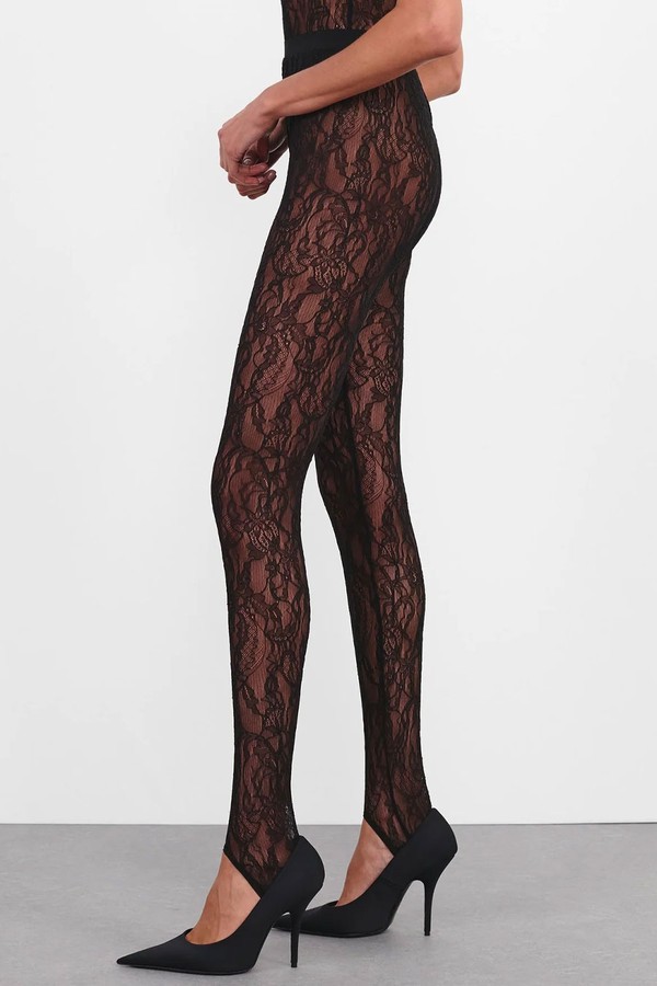 Lace Stirrup Leggings from Wardrobe.NYC