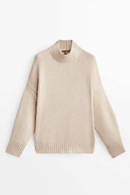 Wool Blend Cape Sweater from Massimo Dutti
