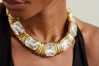Gold-Plated Swarovski Crystal Necklace, £3,995 | Susan Caplan