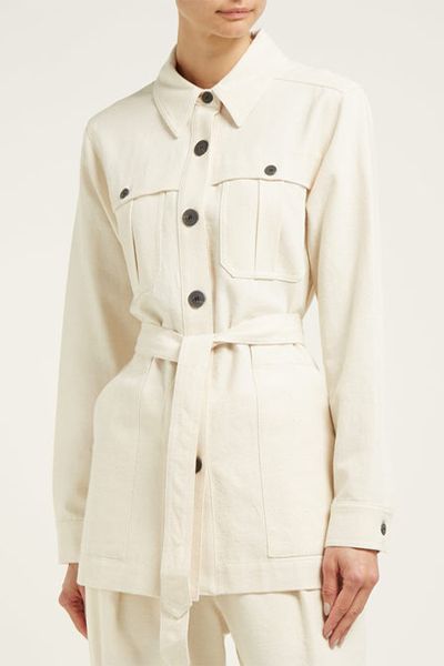 Saharienne Lightweight Belted Cotton Jacket from Mara Hoffman