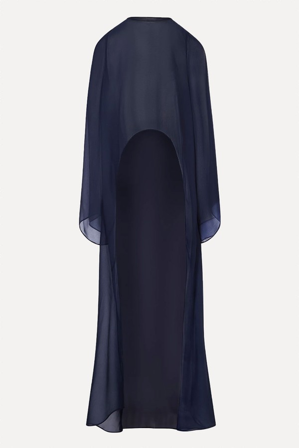 Sheer Chiffon Cape Blouse from Because Of Alice