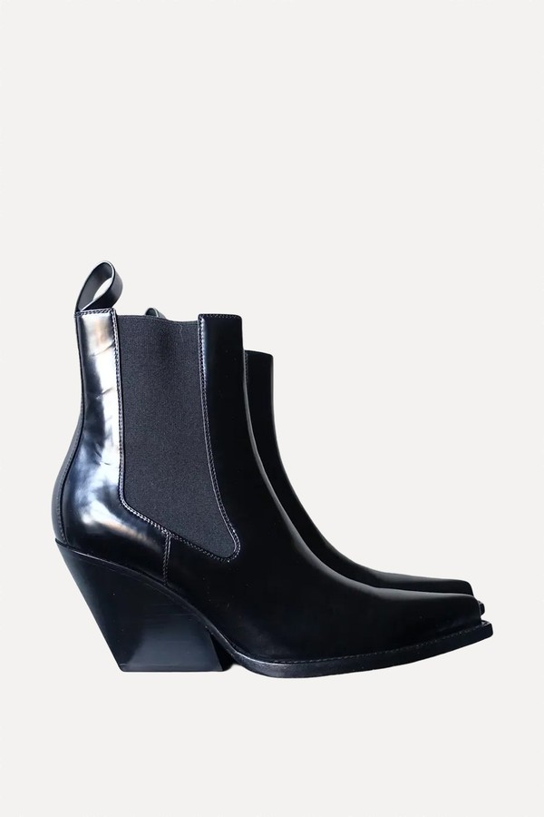 Lean Leather Western Boots from Bottega Veneta