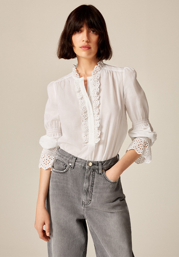 Broderie Voile Layering Blouse from Me + Em