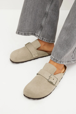 Forever Comfort® Suede Footbed Clogs  from Next