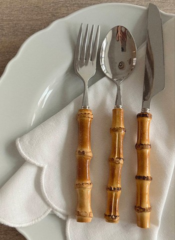 Bamboo Cutlery Four Person Set