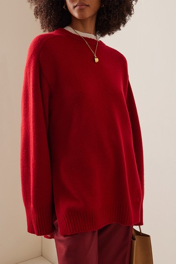 Oversized Knit Wool-Cashmere Sweater from Loulou Studio