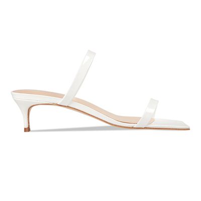 Thalia White Patent Mules from By Far